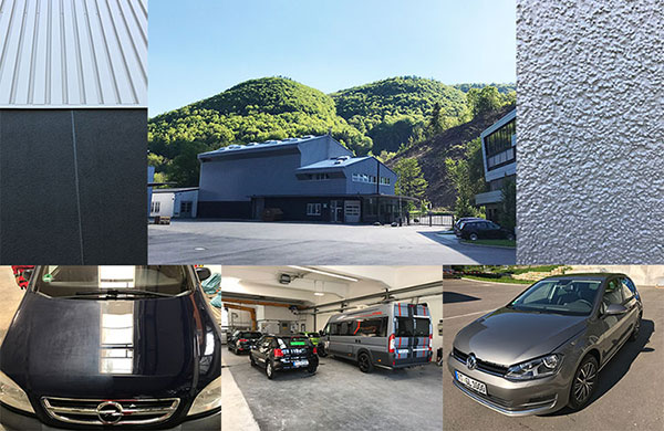 Farbnebel-Verunreinigung